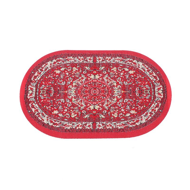 Wholesale 1:12 Miniature Dollhouse Oval Carpet